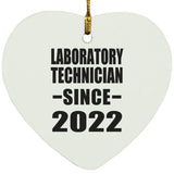 Laboratory Technician Since 2022 - Heart Ornament