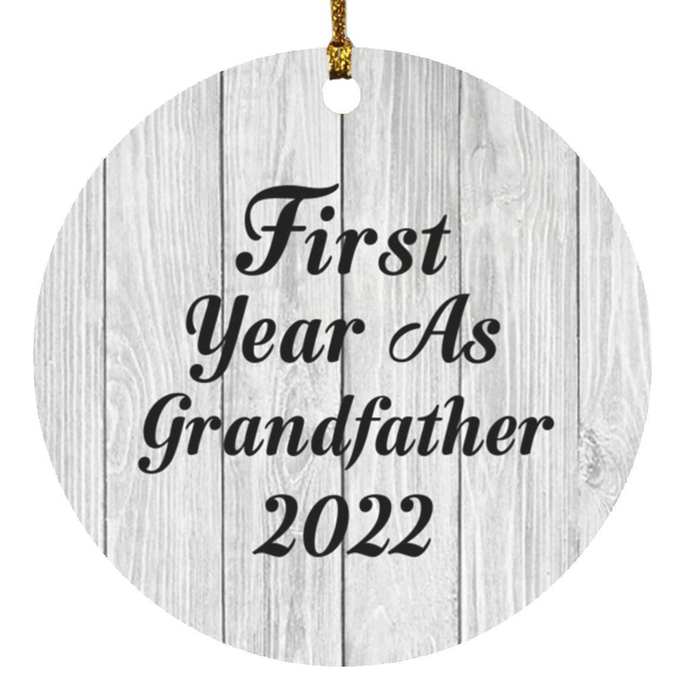 First Year As Grandfather 2022 - Circle Ornament F
