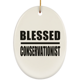 Blessed Conservationist - Oval Ornament