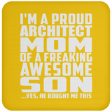 Proud Architect Mom Of Awesome Son - Drink Coaster