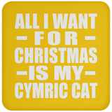 All I Want For Christmas Is My Cymric Cat - Coaster