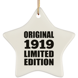 105th Birthday Original 1919 Limited Edition - Star Ornament
