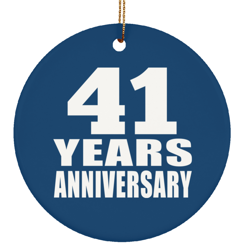 41st Anniversary 41 Years Anniversary - Circle Ornament