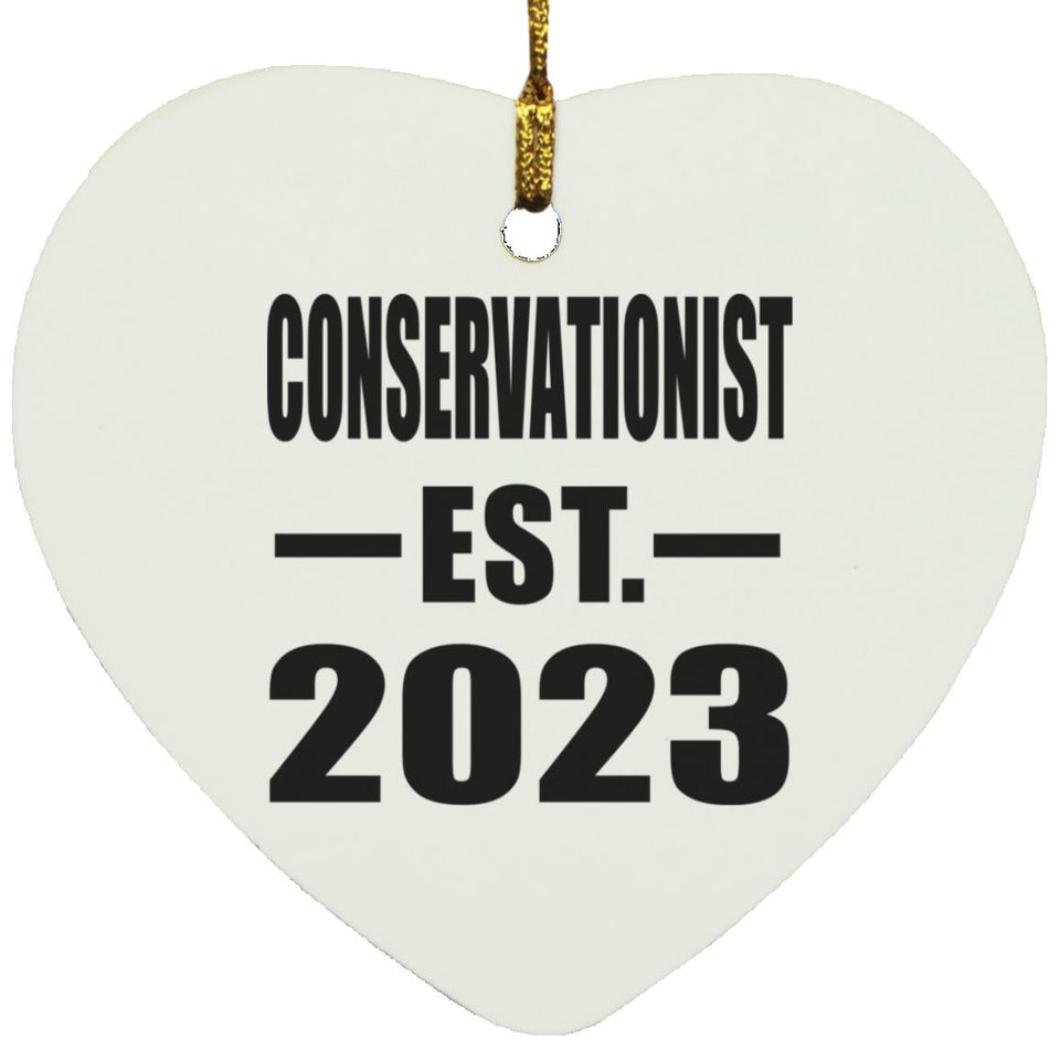 Conservationist Established EST. 2023 - Heart Ornament
