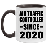 Air Traffic Controller Since 2020 - 11oz Accent Mug Black