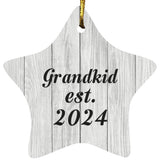 Grandkid Established Est. 2024 - Star Ornament F