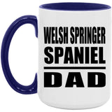Welsh Springer Spaniel Dad - 15oz Accent Mug Purple