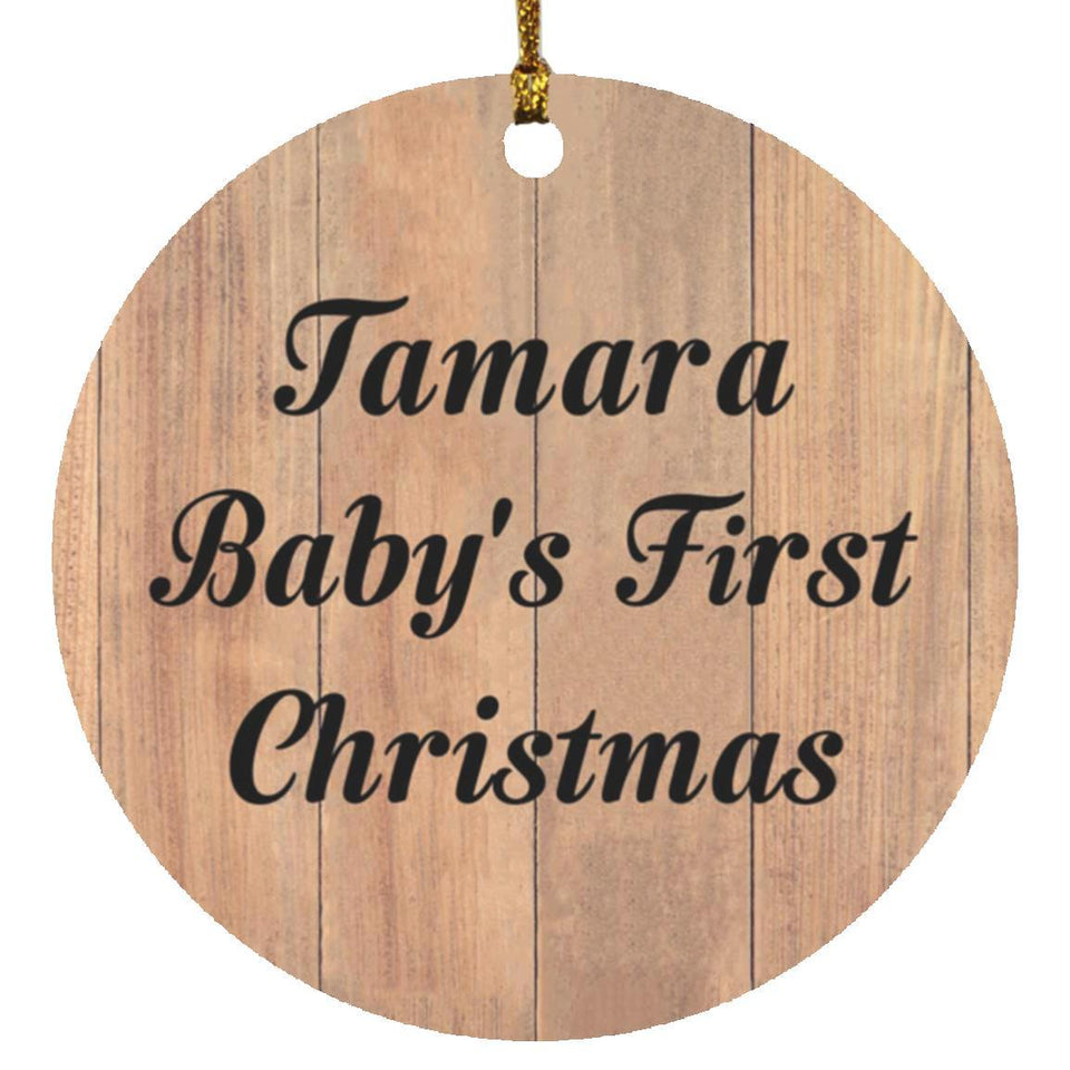 Tamara Baby's First Christmas - Circle Ornament C