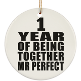 1st Anniversary 1 Year Of Being Mr Perfect - Circle Ornament