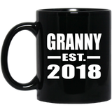 Granny Established EST. 2018 - 11 Oz Coffee Mug Black