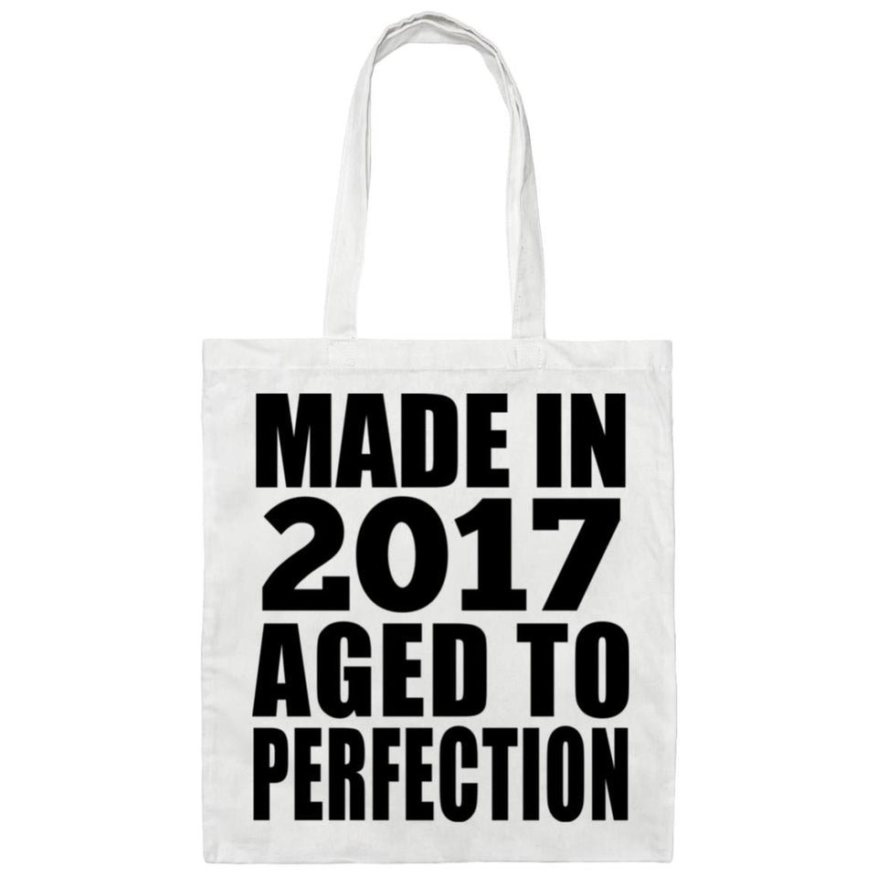 7th Birthday Made In 2017 Aged to Perfection - Tote Bag White