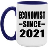 Economist Since 2021 - 15oz Accent Mug Purple