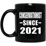 Conservationist Since 2021 - 11oz Coffee Mug Black