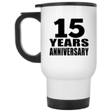 15th Anniversary 15 Years - White Travel Mug