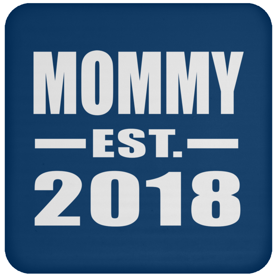 Mommy Established EST. 2018 - Drink Coaster