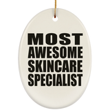 Most Awesome Skincare Specialist - Oval Ornament