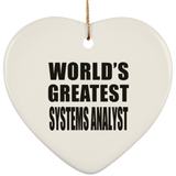 World's Greatest Systems Analyst - Heart Ornament