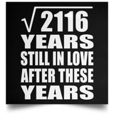 46th Anniversary Square Root of 2116 Years Still In Love - Poster Square
