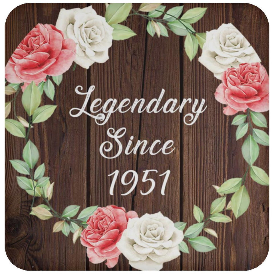 73rd Birthday Legendary Since 1951 - Drink Coaster A