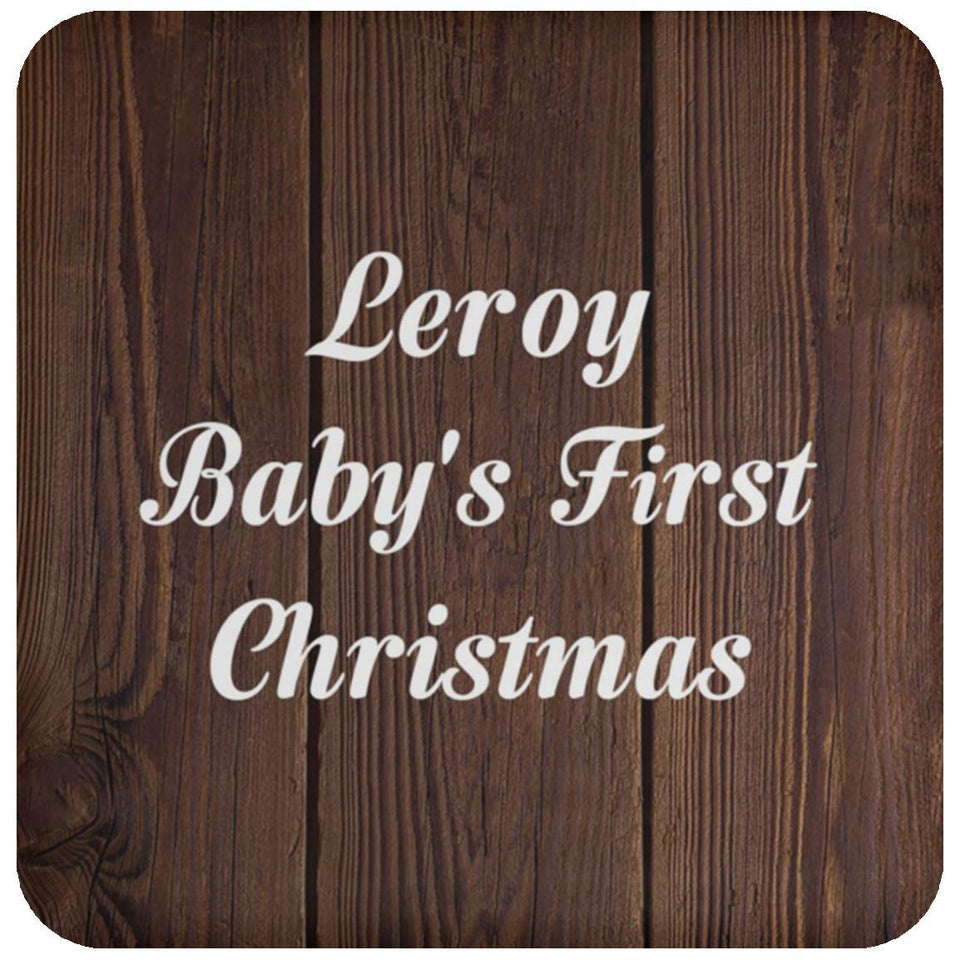 Leroy Baby's First Christmas - Drink Coaster D