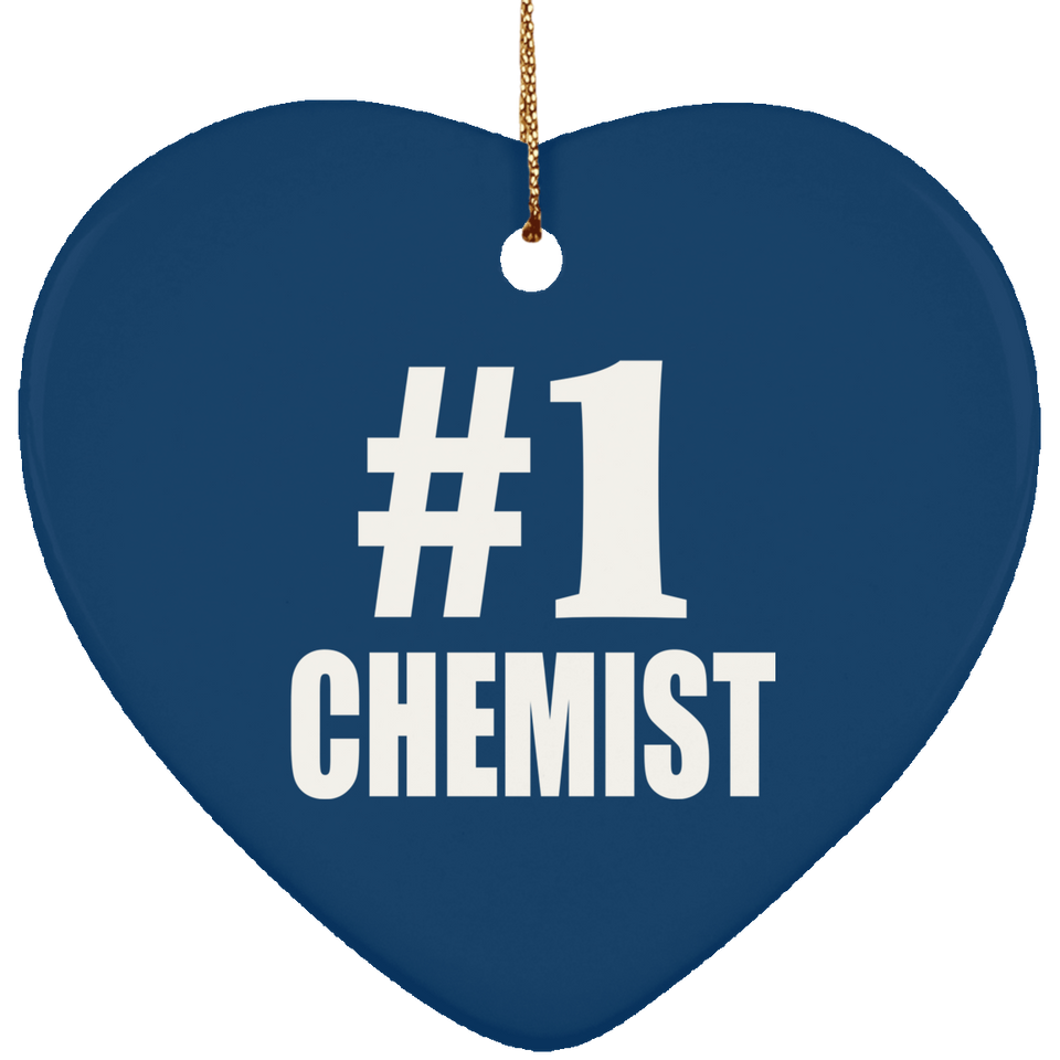 Number One #1 Chemist - Heart Ornament