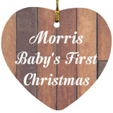 Morris Baby's First Christmas - Heart Ornament E