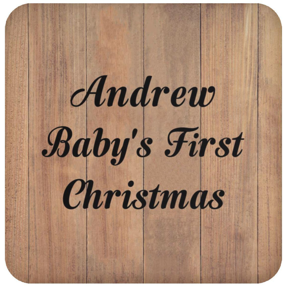 Andrew Baby's First Christmas - Drink Coaster C