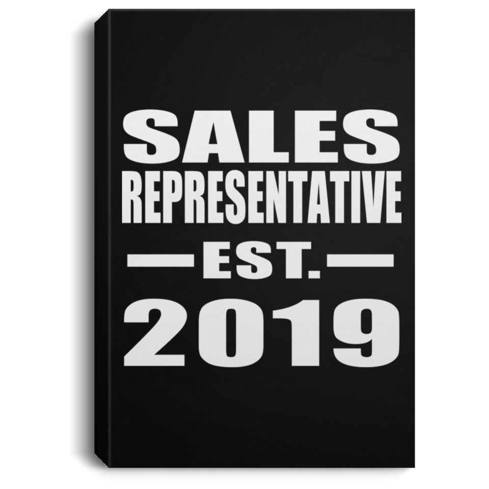 Sales Representative Established EST. 2019 - Canvas Portrait