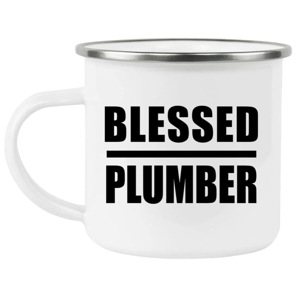 Blessed Plumber - 12oz Camping Mug