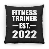 Fitness Trainer Established EST. 2022 - Throw Pillow Black