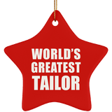 World's Greatest Tailor - Star Ornament