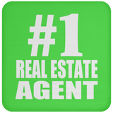 Number One #1 Real Estate Agent - Drink Coaster