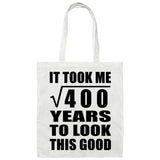 20th Birthday Took Square Root of 400 Years To Look Good - Tote Bag White