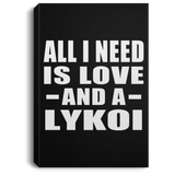 All I Need Is Love And A Lykoi - Canvas Portrait