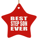 Best Step Son Ever - Star Ornament