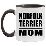 Norfolk Terrier Mom - 11oz Accent Mug Black