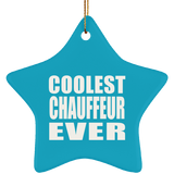 Coolest Chauffeur Ever - Star Ornament