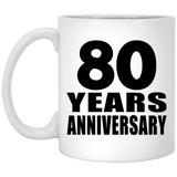 80th Anniversary 80 Years - 11 Oz Coffee Mug