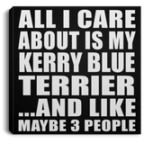 All I Care About Is My Kerry Blue Terrier - Canvas Square