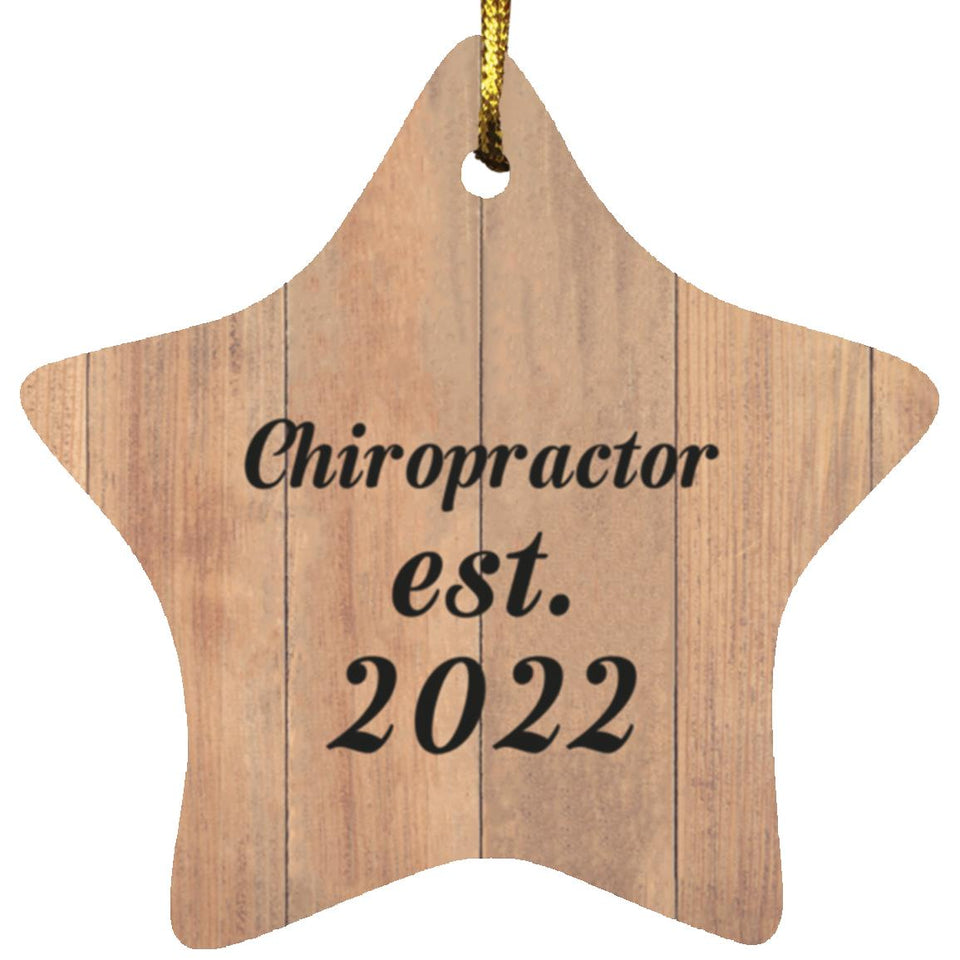 Chiropractor Established Est. 2022 - Star Ornament C