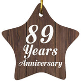 89th Anniversary 89 Years Anniversary - Star Ornament D