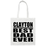 Clayton Best Dad Ever - Tote Bag White