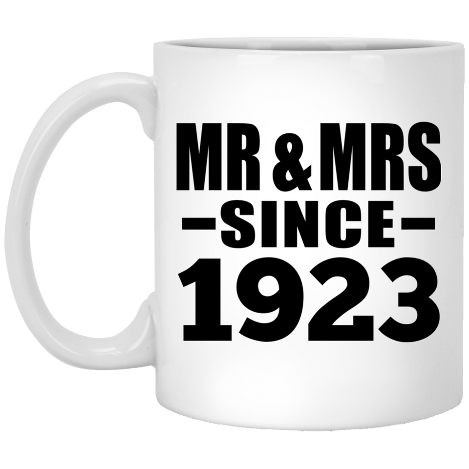 101st Anniversary Mr & Mrs Since 1923 - 11 Oz Coffee Mug