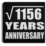 34th Anniversary Square Root of 1156 Years Anniversary - Canvas Square