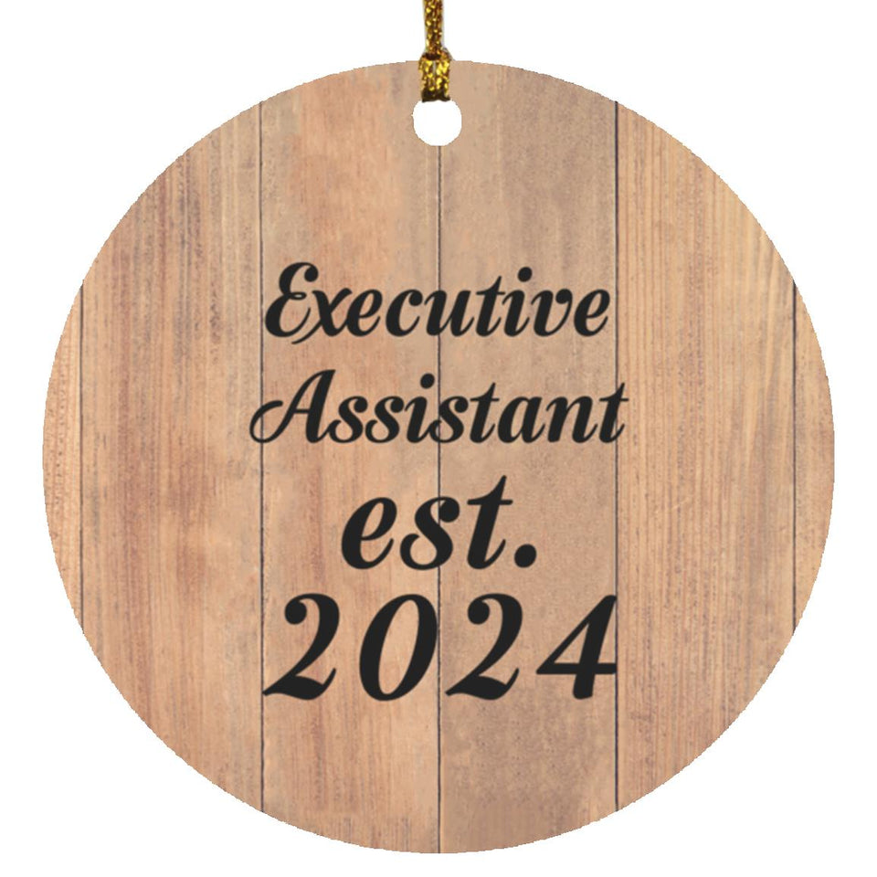 Executive Assistant Established Est. 2024 - Circle Ornament C