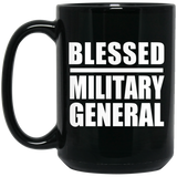 Blessed Military General - 15oz Coffee Mug Black