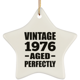 48th Birthday Vintage 1976 Aged Perfectly - Star Ornament
