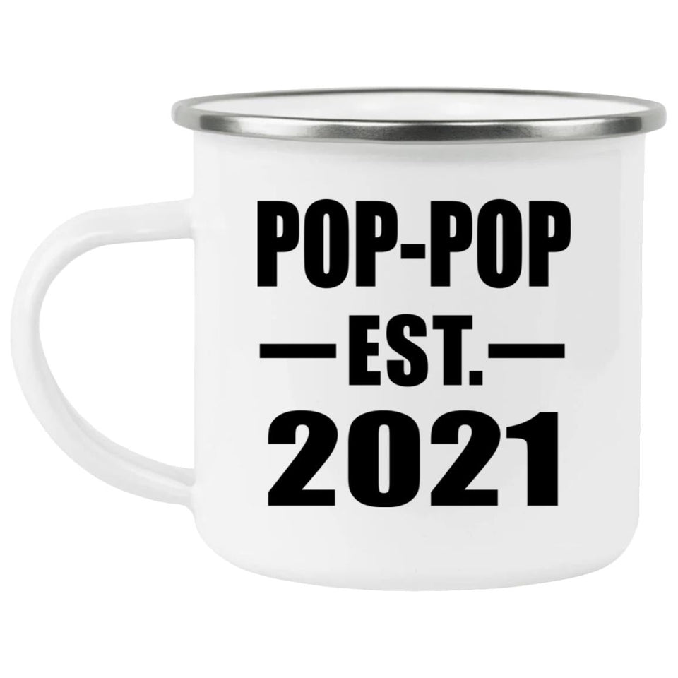 Pop-Pop Established EST. 2021 - 12oz Camping Mug