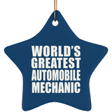 World's Greatest Automobile Mechanic - Star Ornament
