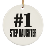 Number One #1 Step Daughter - Circle Ornament